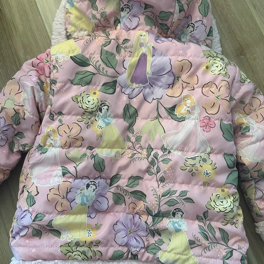 Disney Princess Hooded Jacket Reversible - Picture 6 of 7